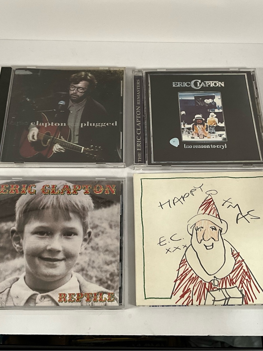 Eric Clapton 4 Album CD Lot - Unplugged, No Reason To Cry And Others